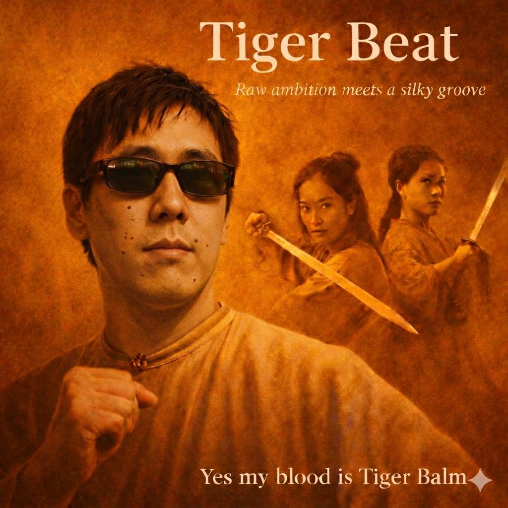 Crouching Tiger inspired poster for the song Tiger Beat.